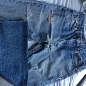 Vintage Levi’s raw hem jeans